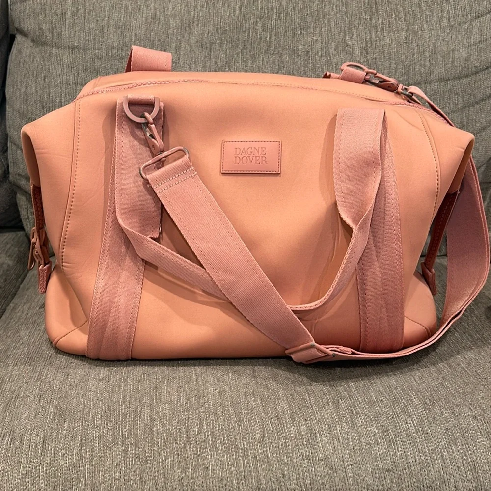 Pink Dagne Dover large Landon neoprene carryall bag - Picture 11 of 13